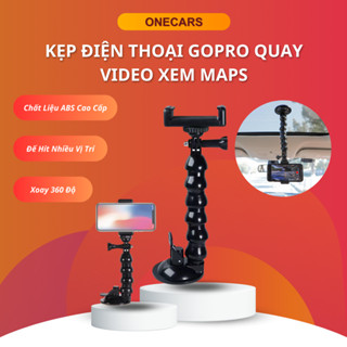 Giá đỡ điện thoại GOPRO cửa hít quay video, xem maps trên ô tô, gắn taplo kính kẹp cực kì chắc chắn