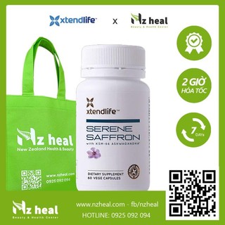 Viên uống phục hồi năng lượng, ngủ ngon Serene Saffron Xtend-Life (60 viên)