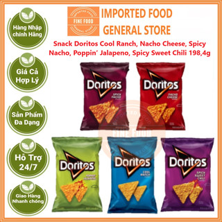 Snack Doritos Cool Ranch, Nacho Cheese, Spicy Nacho, Poppin’ Jalapeno, Spicy Sweet Chili 198,4g