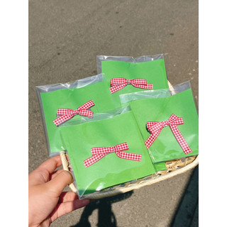 Kẹp tóc gingham siêu đáng iu