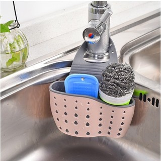 Giỏ đựng rẻ rửa bát 2 tầng/ giỏ nhựa đựng đồ, giỏ treo bồn rửa bát đa năng bằng nhựa dẻo.