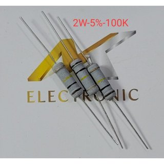 Điện trở 2w 5% 100k 100 kiloohms 2 watt màng oxit