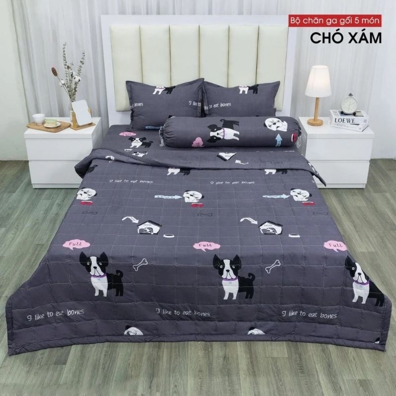 BỘ GA CHUN KÈM 2 VỎ GỐI 1Mx2M/1M2X2M/1M6X2M _chuyengahoigiaxuong