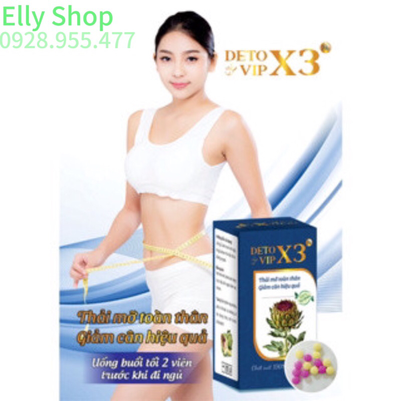 Quà Tặng Thảo Dược Hỗ Trợ Giảm Cân Slim body Vip X3 plus Phiên Bản Mới