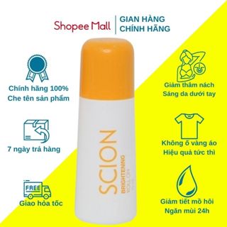 Lăn khử mùi Scion ngăn mùi hôi nách không làm ố quần áo làm sáng vùng da dưới cánh tay Voovi 75ml/10ml