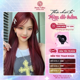 Thuốc nhuộm tóc, thuốc nhuộm màu ĐỎ TRẦM Molokai siêu dưỡng - Pretty Valley Hair