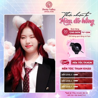 Thuốc nhuộm tóc, thuốc nhuộm màu ĐỎ HỒNG Molokai siêu dưỡng - Pretty Valley Hair