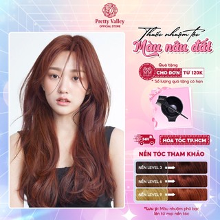 Thuốc nhuộm tóc, thuốc nhuộm màu NÂU ĐỎ Molokai siêu dưỡng - Pretty Valley Hair