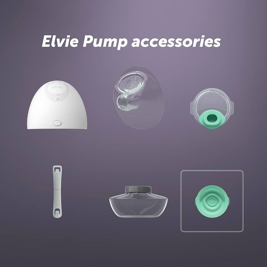Phụ kiện máy hút sữa Elvie (màng chặn, van, phễu, bình, bottle release ring)