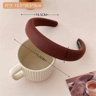 [BCT012] Băng đô, bờm cài tóc tone màu nâu be