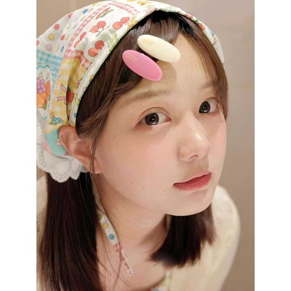 Kẹp tóc elip màu sắc ngọt ngào ngày hè