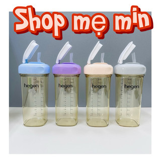 Bình tập uống ống hút Hegen PPSU 330ml/Bình ống hút cho bé tập hút Hegen/ống hút hegen