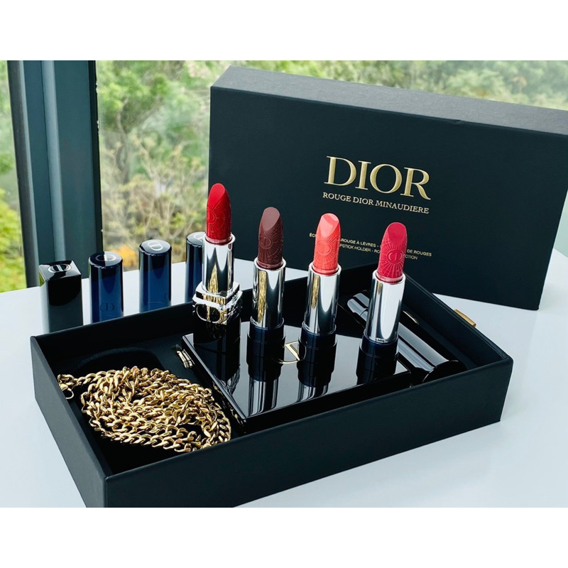 Set son Dior 4 cây Minaudiere Christmas Makeup Collection Limited hàng Pháp #GIÁ_SIÊU_ĐẸP