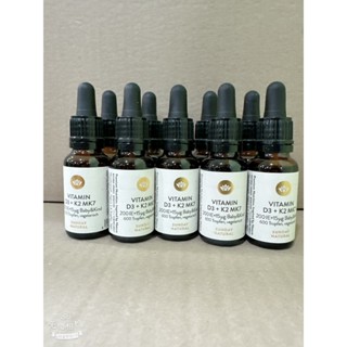 (Combo) Vitamin D3 K2 Mk7 Sunday Natural 20ml, cho trẻ từ sơ sinh, Đức