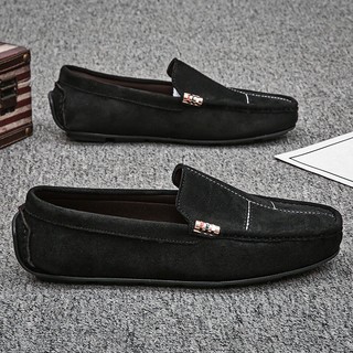 Giày lười da lộn nam phong cách trẻ trung
