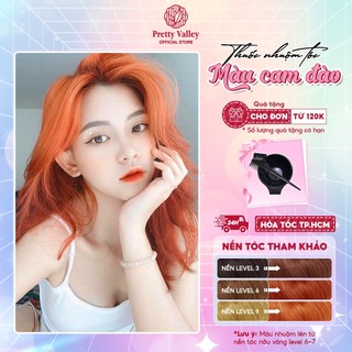 Thuốc nhuộm tóc, thuốc nhuộm màu CAM ĐÀO Molokai siêu dưỡng - Pretty Valley Hair