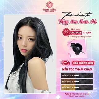 Thuốc nhuộm tóc, thuốc nhuộm màu ĐEN THAN CHÌ Molokai siêu dưỡng - Pretty Valley Hair