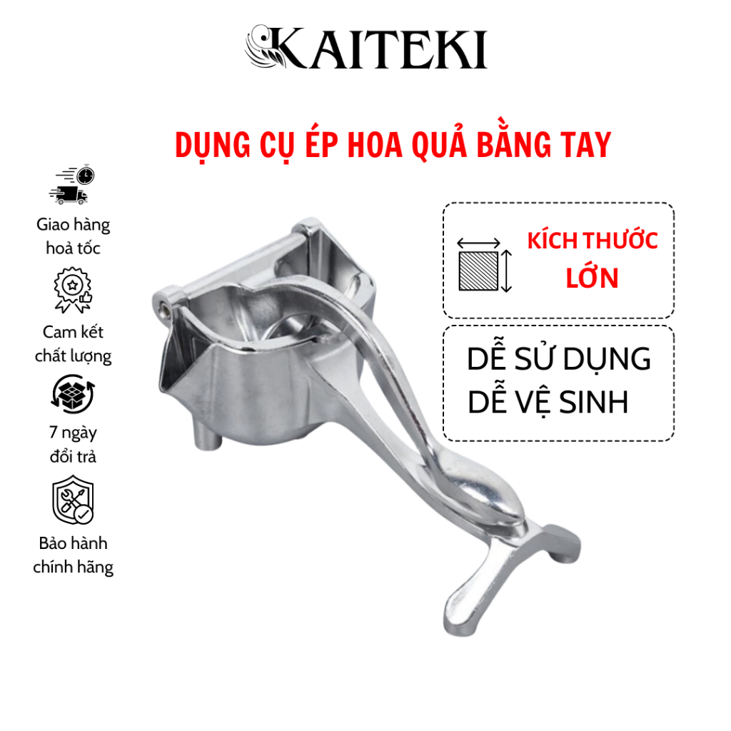 Máy Vắt Cam Chanh Ép Nước Rau Củ Cầm Tay Tại Nhà Siêu Bền Chống Gỉ Sét - Dụng Cụ Ép Hoa Quả Trái Cây