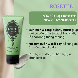 Sữa rửa mặt Rosette Cleasing Paste nội địa Nhật 120g (Mẫu Mới)