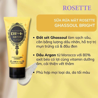 Sữa rửa mặt Rosette Cleasing Paste nội địa Nhật 120g (Mẫu Mới)