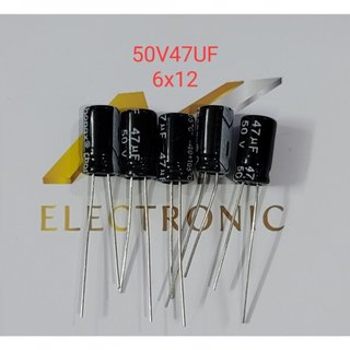 Tụ hóa 50v47uf 50v 47uf 47uf50v 6x12mm
