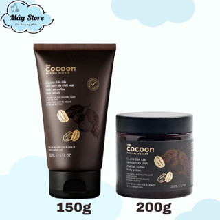 Combo Tẩy tế bào chết Cocoon cafe Đắk Lắk cho da mặt và body