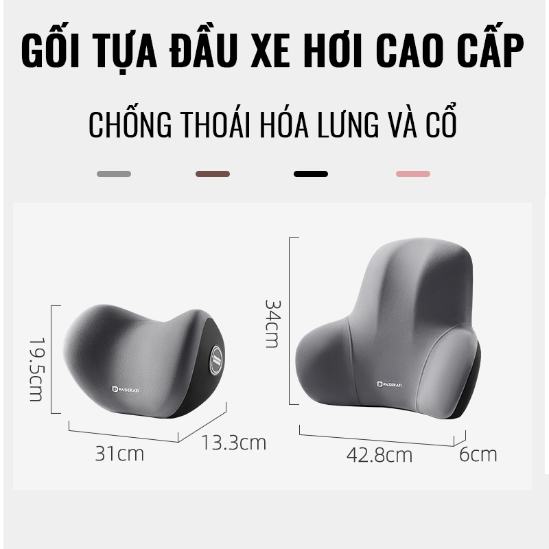 Tựa đầu ô tô - Tựa đầu xe hơi bằng cao su non chống thoái hóa xương | BigBuy360 - bigbuy360.vn