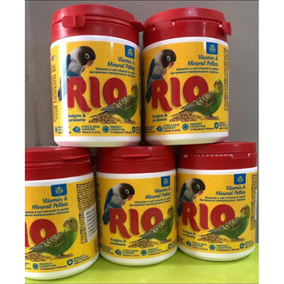 RIO VITAMIN & MINERAL PELLETS ( Viên nén bổ sung vitamin và khoáng chất  dành cho vẹt hủ 120g ) .