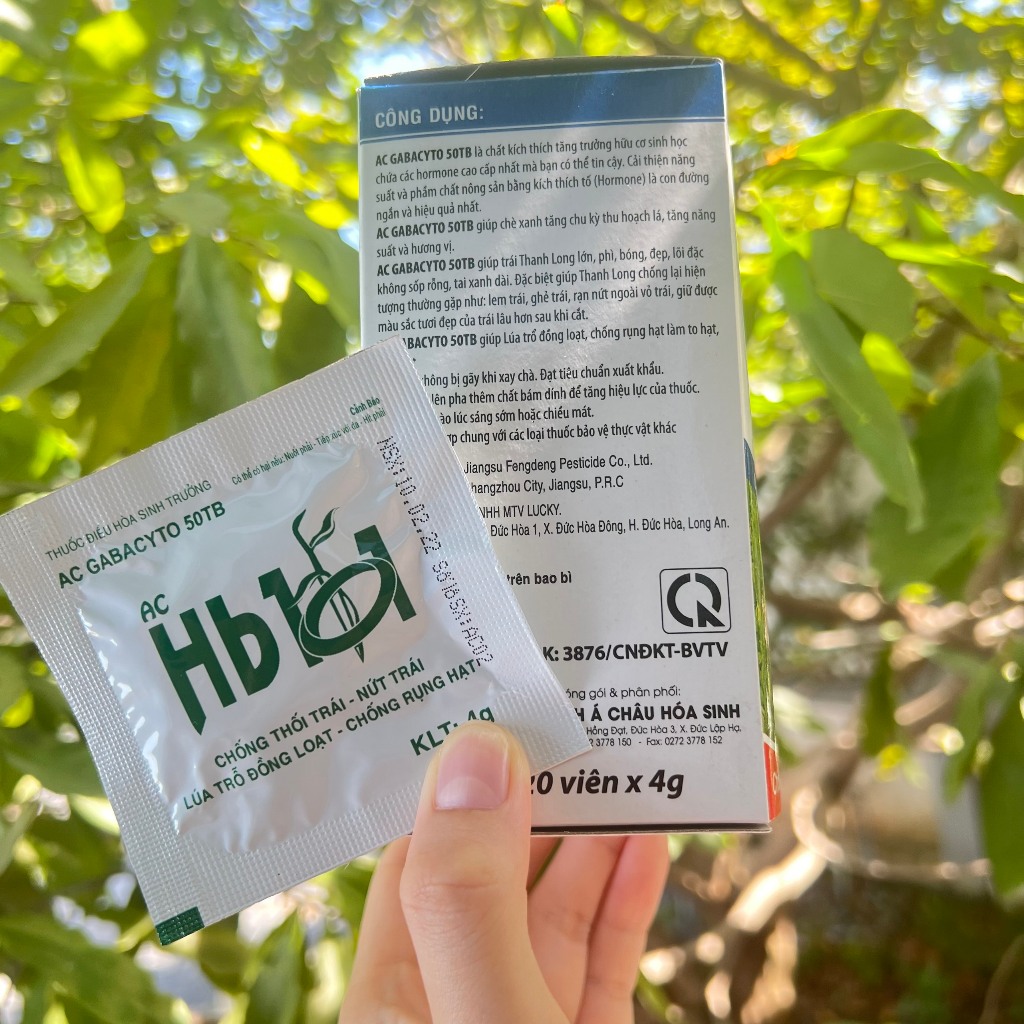 Chế phẩm HB101 Gibberellic Acid GA3 kích thích sinh trưởng GA3 hạn chế rụng trái non (Viên 5gr)