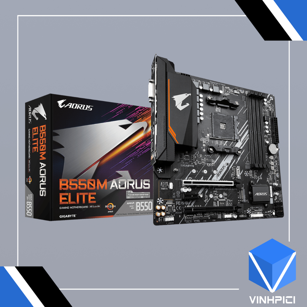 Combo AMD B550M AORUS ELITE + R5 5600G + Ram Adata SPECTRIX D35 BLACK 16GB(8x2) DDR4 3200mhz | BigBuy360 - bigbuy360.vn