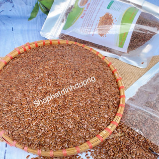 1Kg Hạt lanh nâu Canada hữu cơ còn sống làm sữa hạt, ủ tóc, đắp mặt