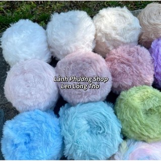 Len Lông Thỏ đan móc thú bông siêu mềm mịn