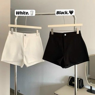 Quần short nữ, quần short lưng cao 2 màu đen, trắng, quần short umi co dãn 4c