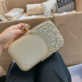 Túi Cốp Đính Đá Cầm tay fullbox