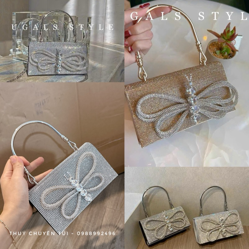 Túi Đính Đá Bling chuồn Chuồn Fullbox