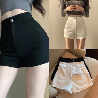 Quần short nữ cạp cao chât umi hàn co giãn 4 chiều mềm mịn,quần đùi lưng cao nâng mông tôn dáng siêu xinh