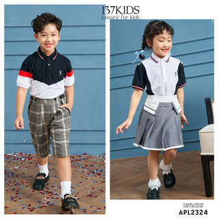 Áo polo cho bé trai bé gái cộc tay by 137KIDS chất cotton cao cấp cho bé từ 9 - 40kg