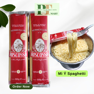 Mì Ý cao cấp Spaghetti Riscossa No.3 Nui đũa Italy gói 500g HSD 2026