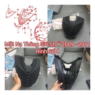Mặt nạ thông gió sh 150 ý 2009 - 2011 nhập honda ý