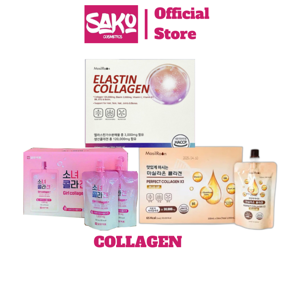 Nước Uống Bổ Sung Girl Collagen Hàn Quốc Hỗ Trợ Làm Đẹp Da, Ngăn Ngừa Lão Hóa Hộp 10 Túi x 100ml