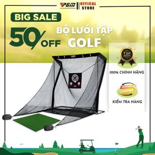 Lưới tập golf, lưới tập swing, pgm, lưới tập golf tại nhà, lưới golf tại văn phòng, lưới golf khung sắt chắc và bền bỉ