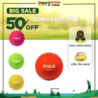 Bóng golf màu sắc pgm, bóng golf luyện tập, bóng gofl đánh ngoài sân, 2 lớp bền bỉ, bay xa
