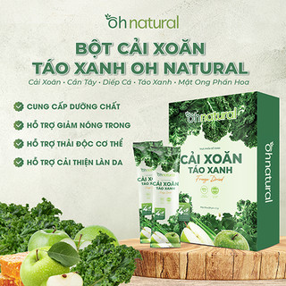 Bột Cải Xoăn Táo Xanh Ohnatural hộp 20 gói