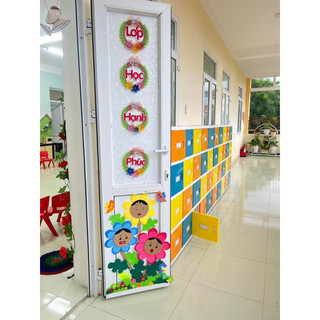 Khẩu hiệu Bé vui khỏe cô hạnh phúc ( khẩu hiệu trang trí lớp học hạnh phúc)