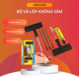 Bộ Dụng Cụ Vá Lốp Không Săm 6 Chi Tiết Ô Tô Xe Máy Tiện Lợi Dễ Sử Dụng