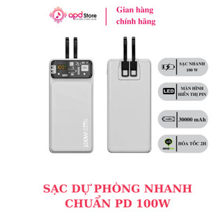 Sạc dự phòng DDN1 APD STORE, Sạc nhanh, Không Nóng Máy,Dung Lượng 30000mah , Bảo Hành 12 Tháng