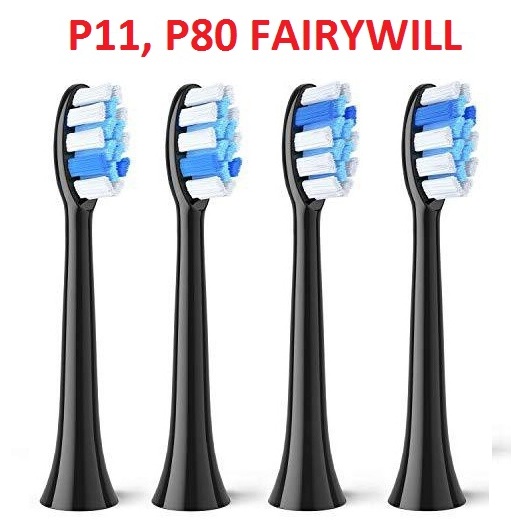4 Đầu bàn chải đánh răng Fairywill thay thế cho bàn chải điện Fairywill P11 P80