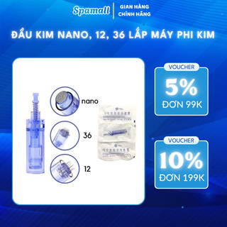 Đầu kim nano, kim 12, kim 36, đầu phi kim loại 1 lắp máy Drpen dùng trong SPA, Thẩm mỹ viện