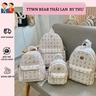 Balo trăng hồng fullsize s m l xl ttwn bear chính hãng