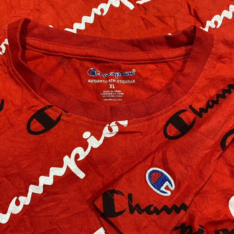Áo Thun Mỹ 2hand Cực Phẩm Chính Hãng CHAMPION Fullprint Size S